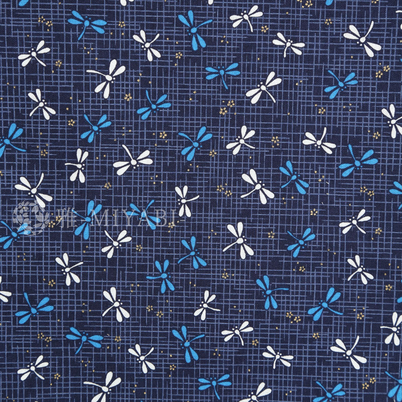 涼しげに舞うとんぼ柄 / 紺(navy)
