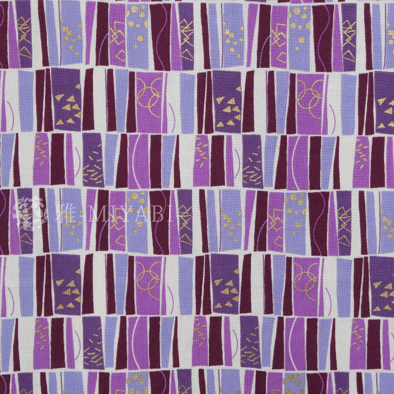 幾何竹文様 / 紫(purple)
