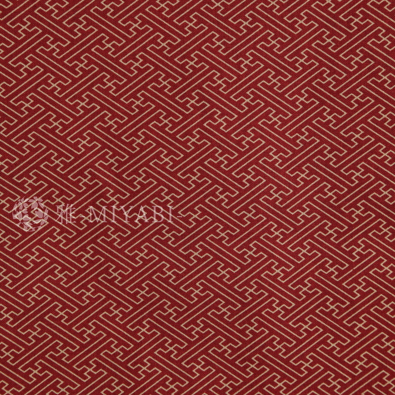 紗綾形文様 / 赤(red)