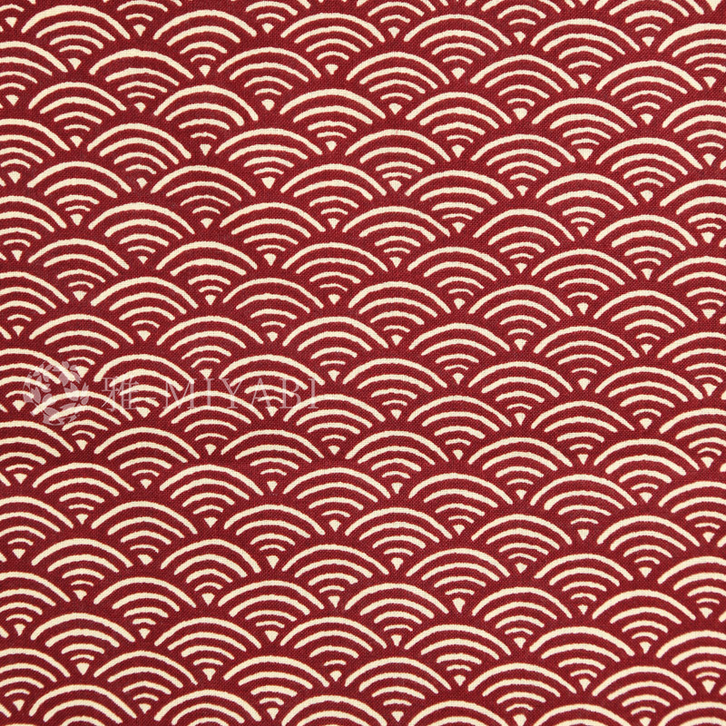 青海波文様 / 赤(red)