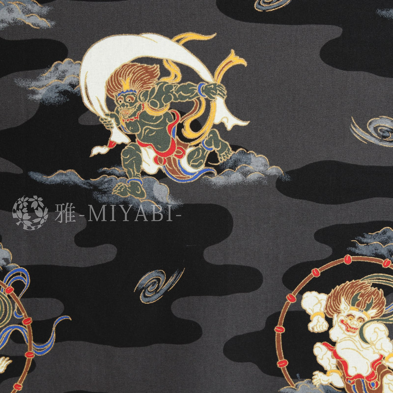 風神雷神 奏でる空模様 / 黒(black)